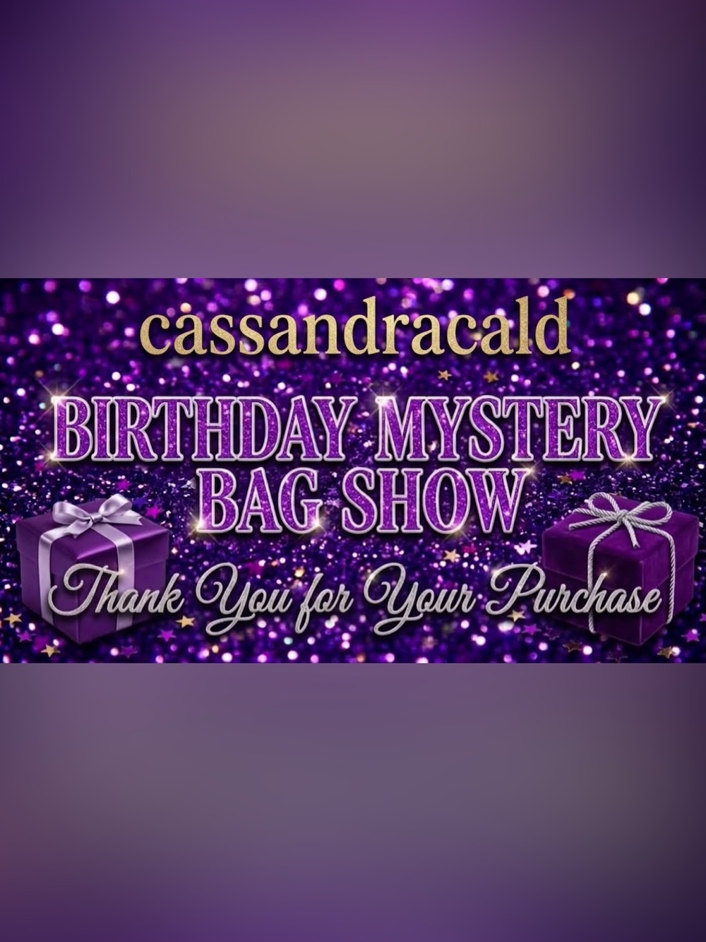Bday Show Mystery Bag Game!